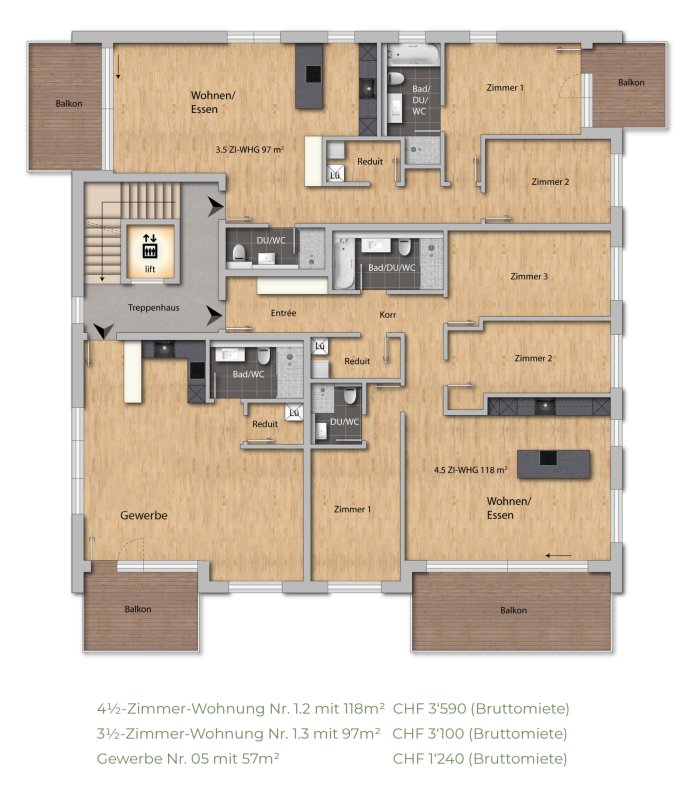 Appartamento di 3 ½ locali, foto 6 di 9