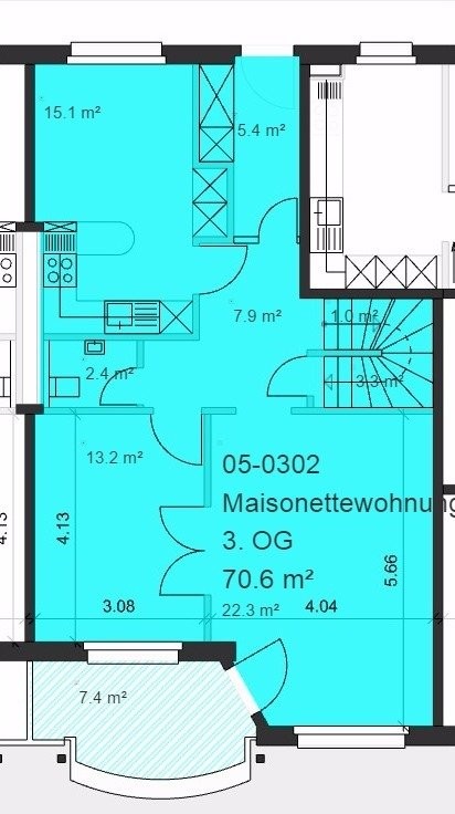 2 ½ locali duplex, foto 8 di 8
