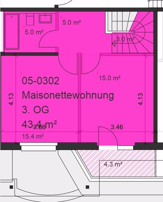 2 ½ locali duplex, foto 7 di 8