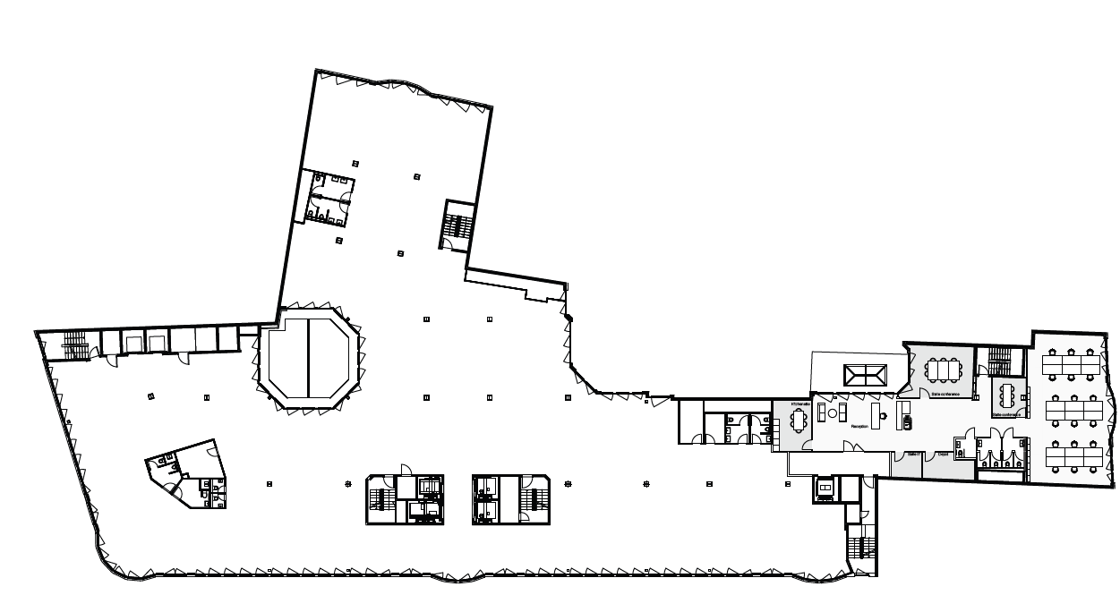 960m² Büro