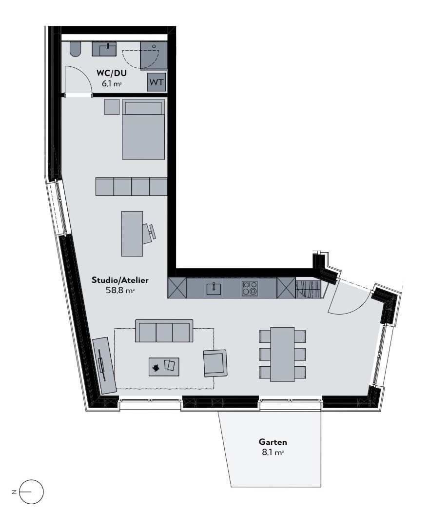 Appartamento di 1 ½ locali, foto 4 di 4