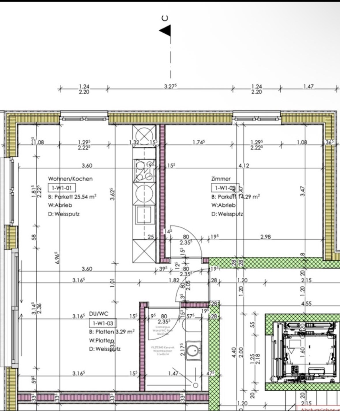 2 ½ rooms apartment