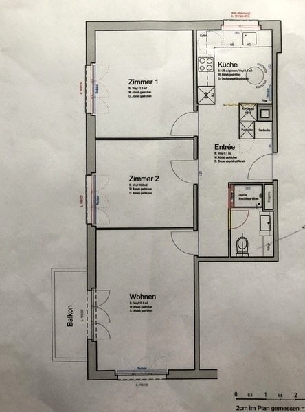 3 rooms furnished flat