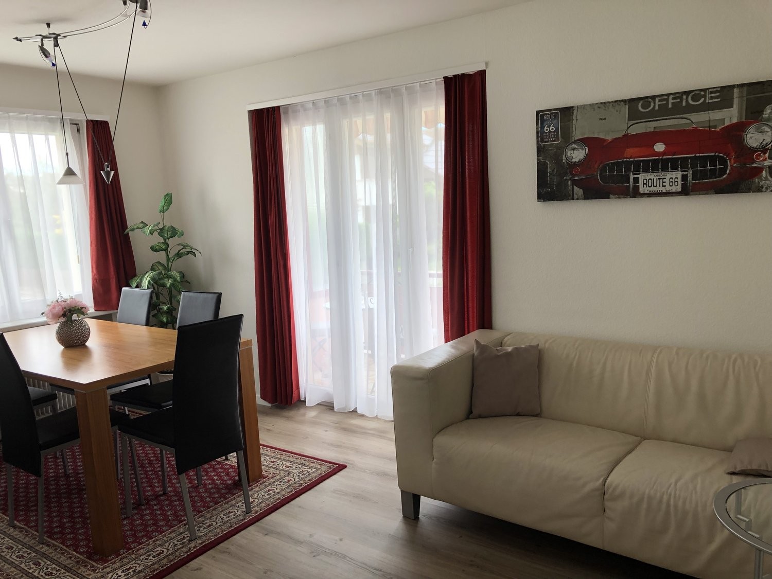 3 rooms furnished flat