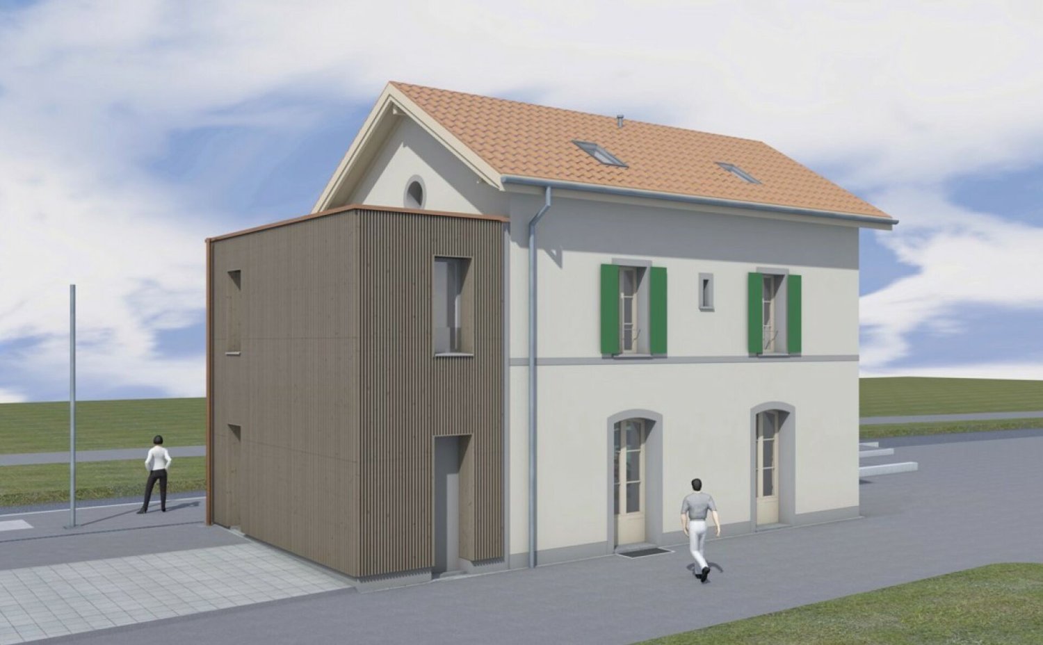 40m² shop