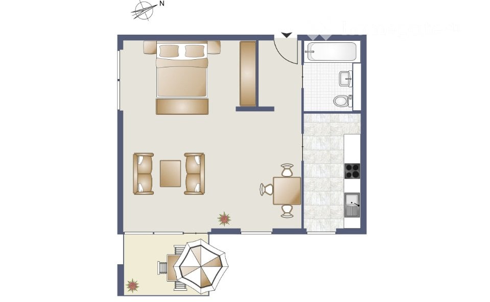 Appartamento di 1 ½ locali