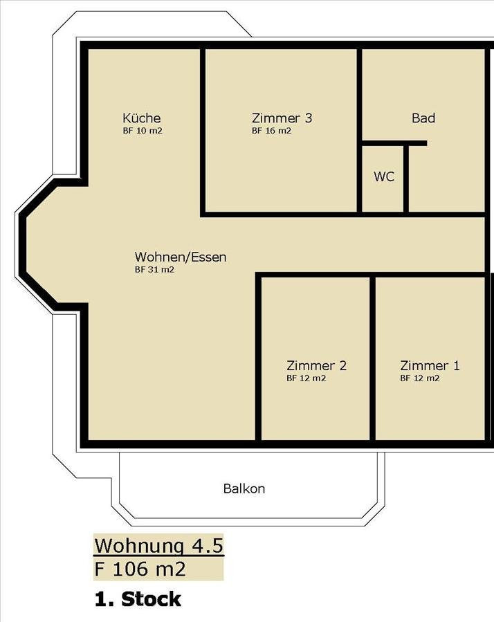 Appartement de 4 ½ pièces