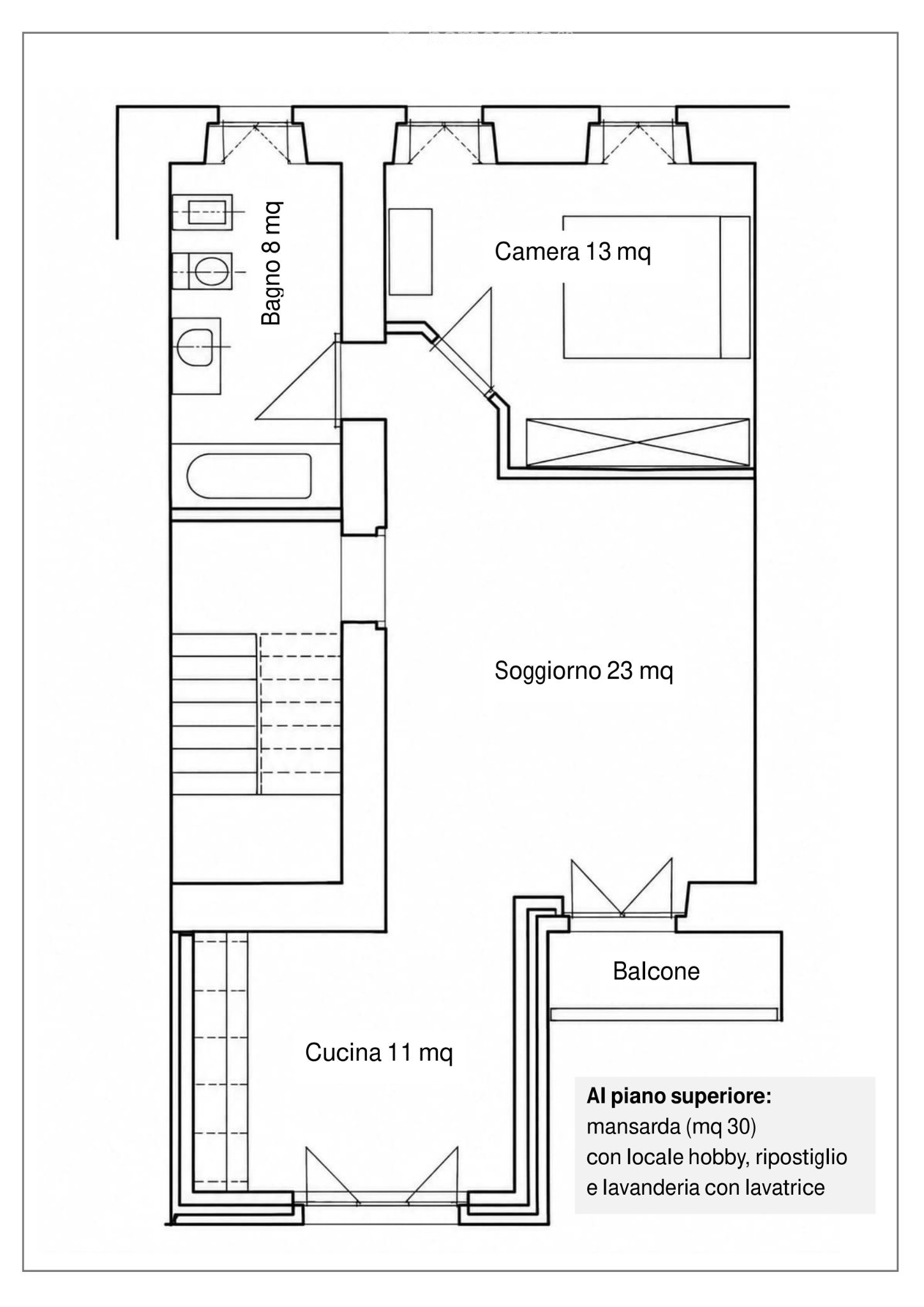 2 ½ rooms apartment, foto 5 di 5