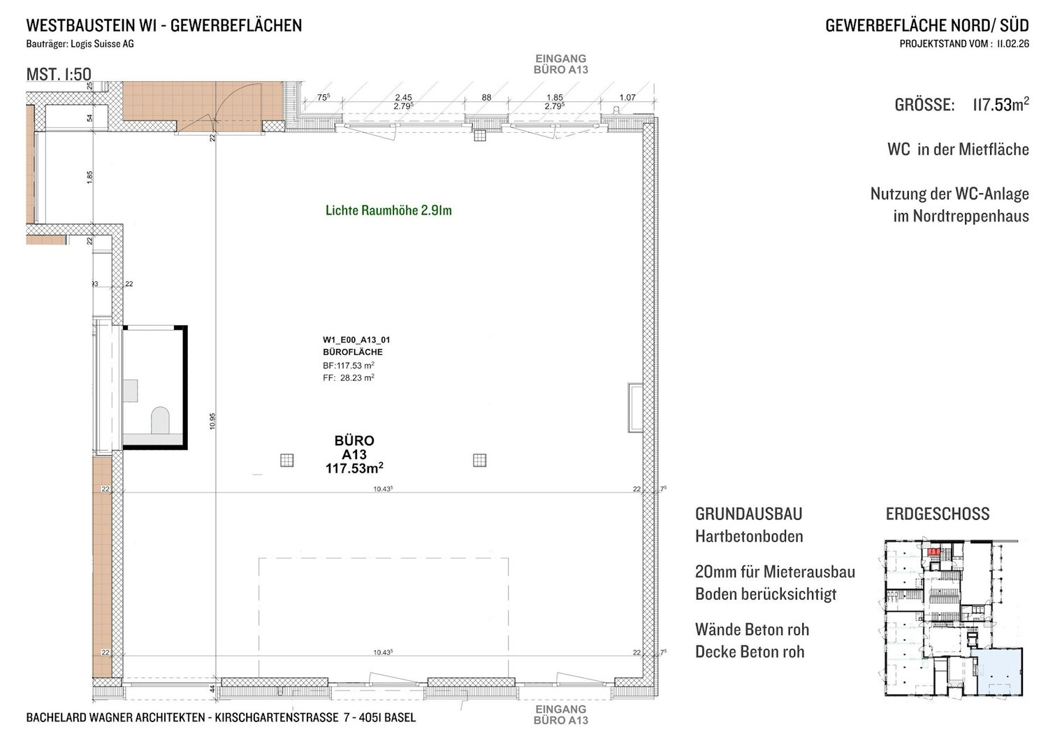 98m² commerciale