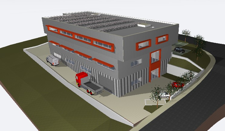 2600m² industrial object