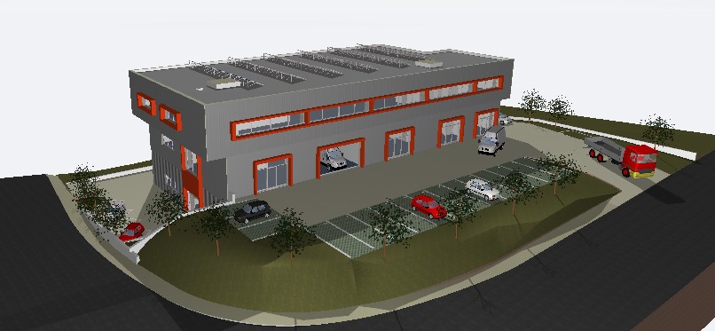 2600m² industrial object