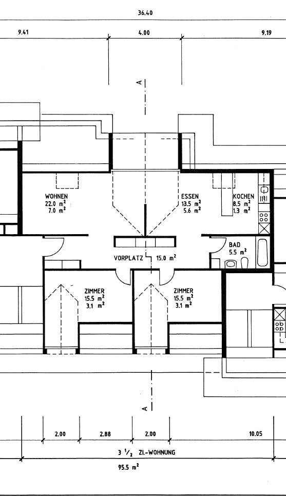 3 ½ rooms apartment