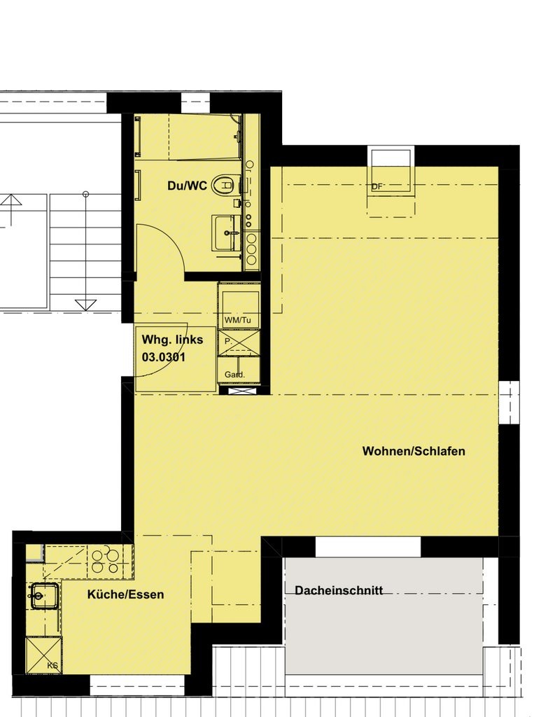 attico di 1 ½ locali