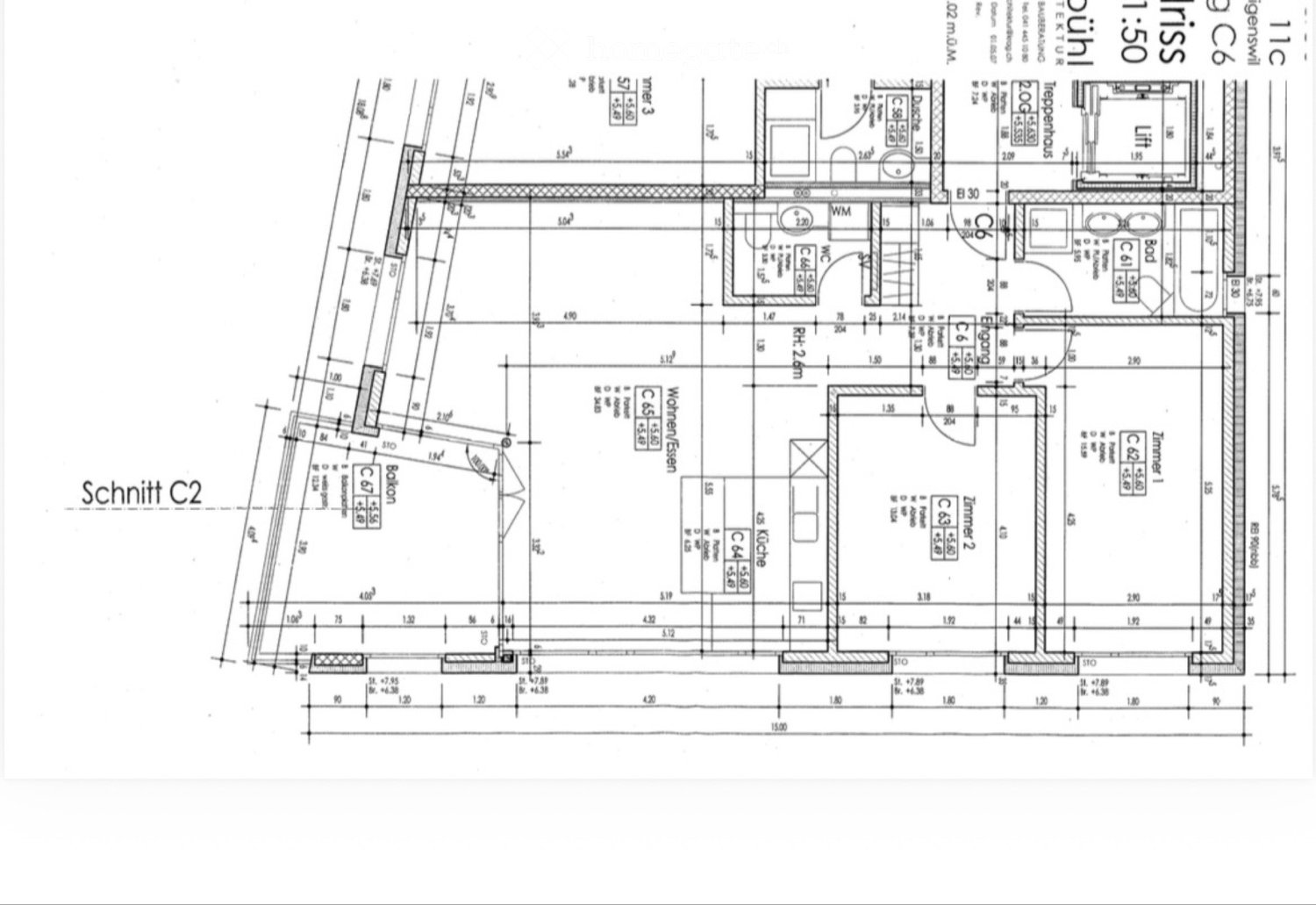 3 rooms apartment