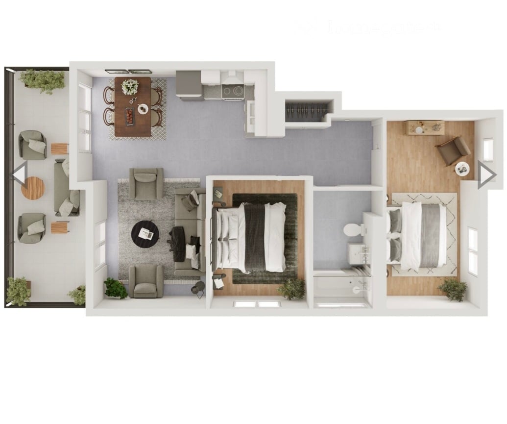 3 ½ rooms apartment