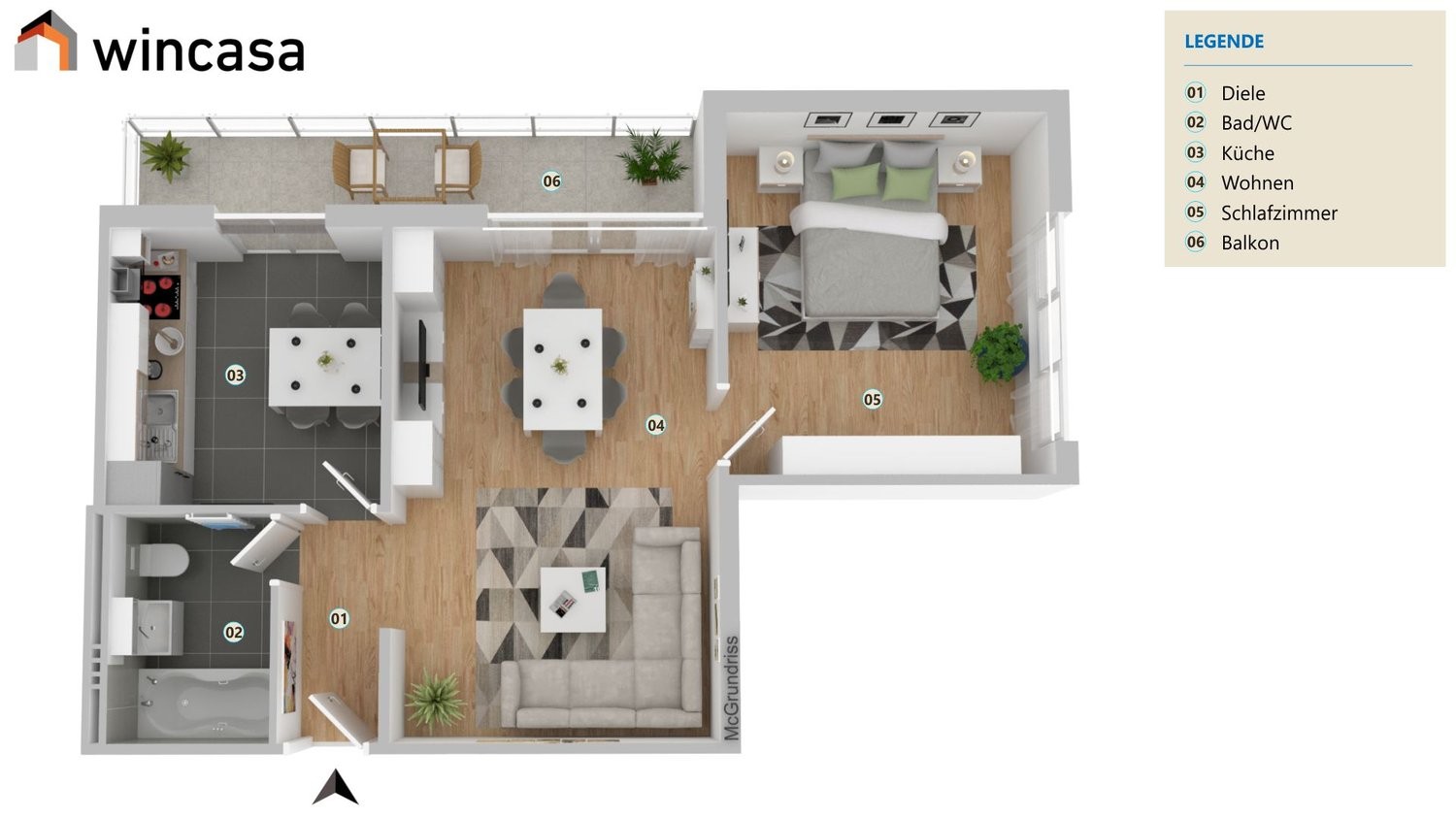 Appartamento di 2 ½ locali, foto 7 di 7