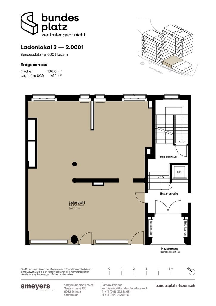 negozio di 106m²