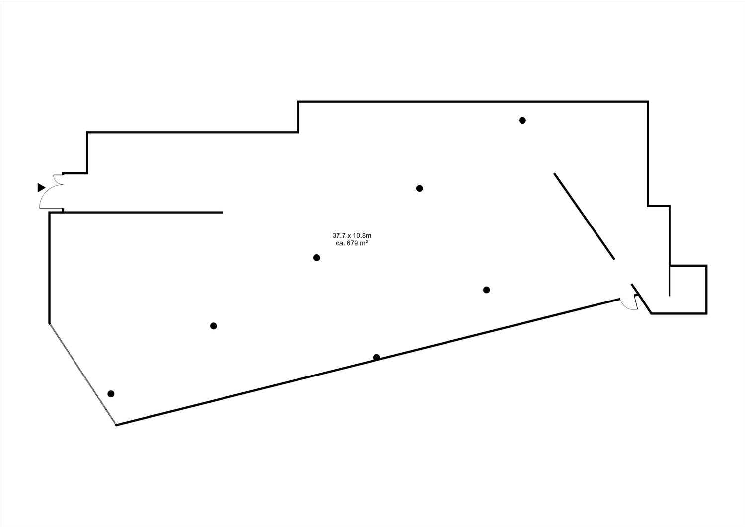 Negozio di 510m²