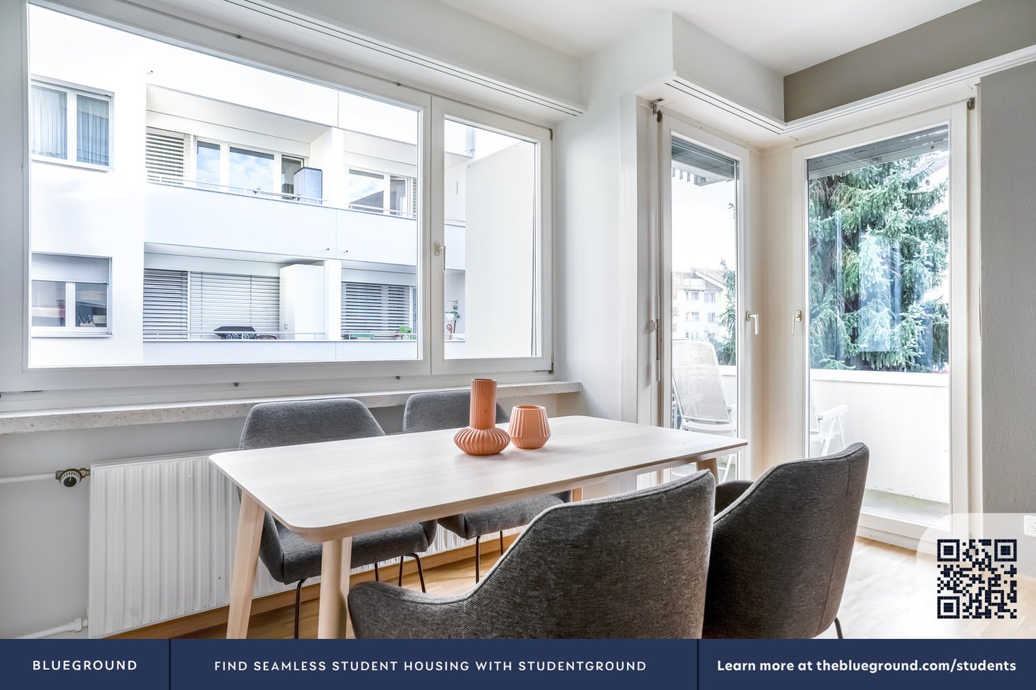 3 ½ rooms furnished flat