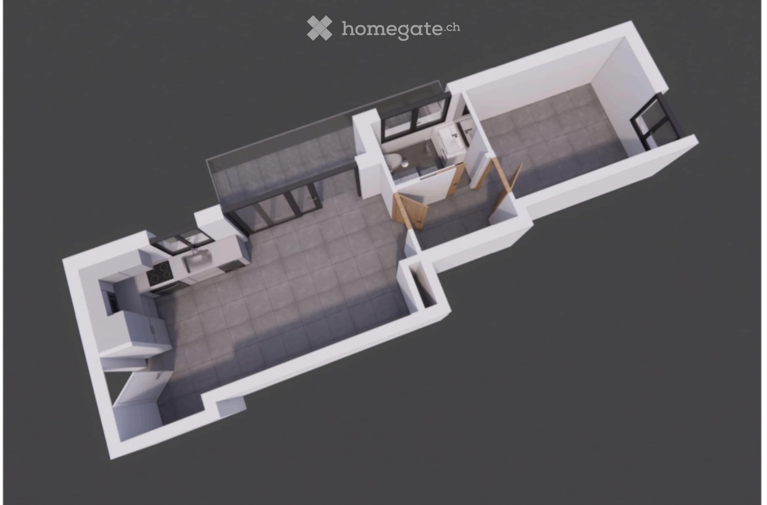 2 rooms apartment, foto 1 di 5