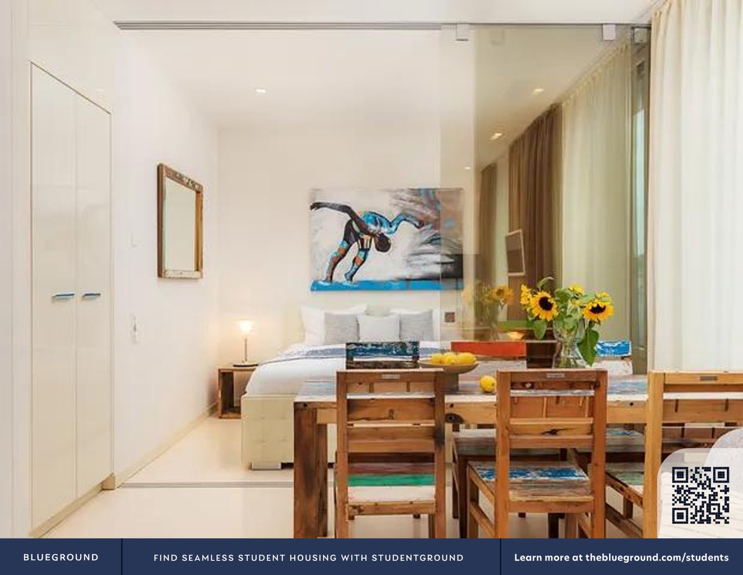 2 rooms furnished flat