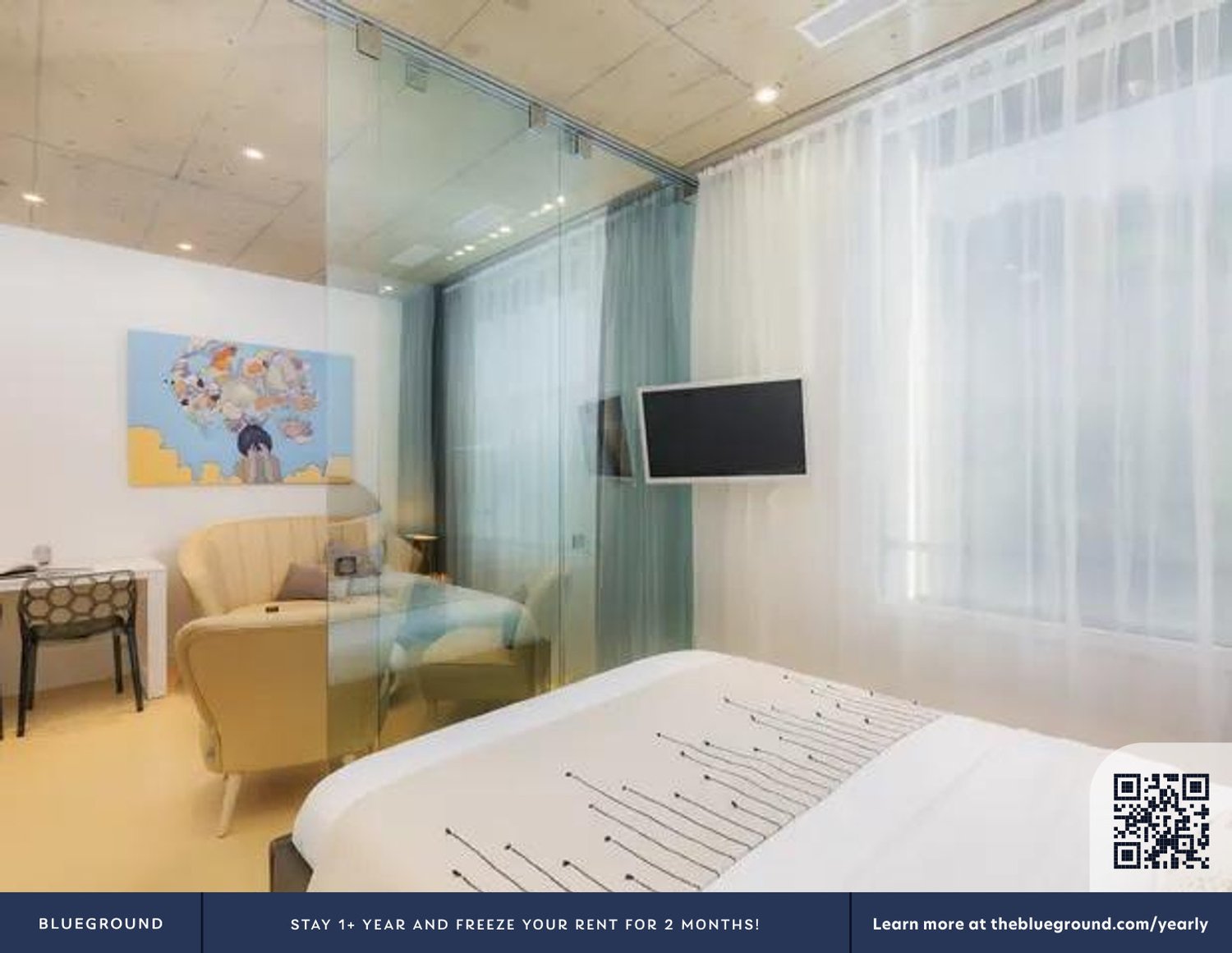 2 rooms furnished flat