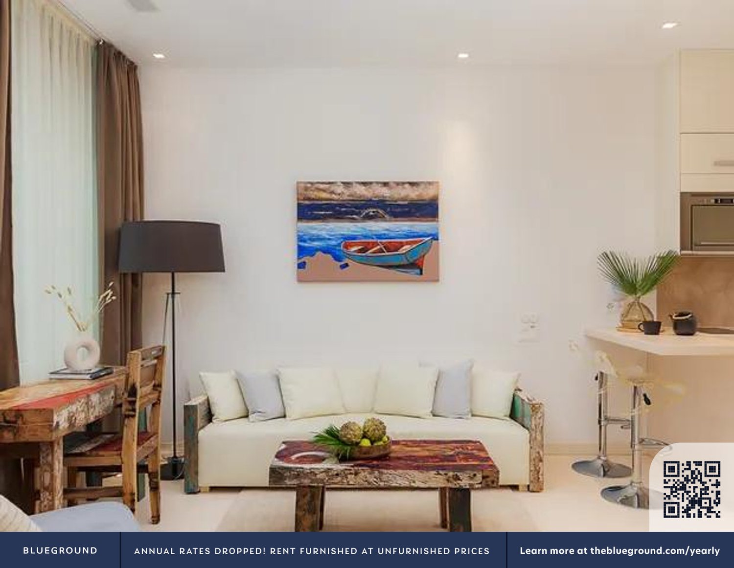 2 rooms furnished flat