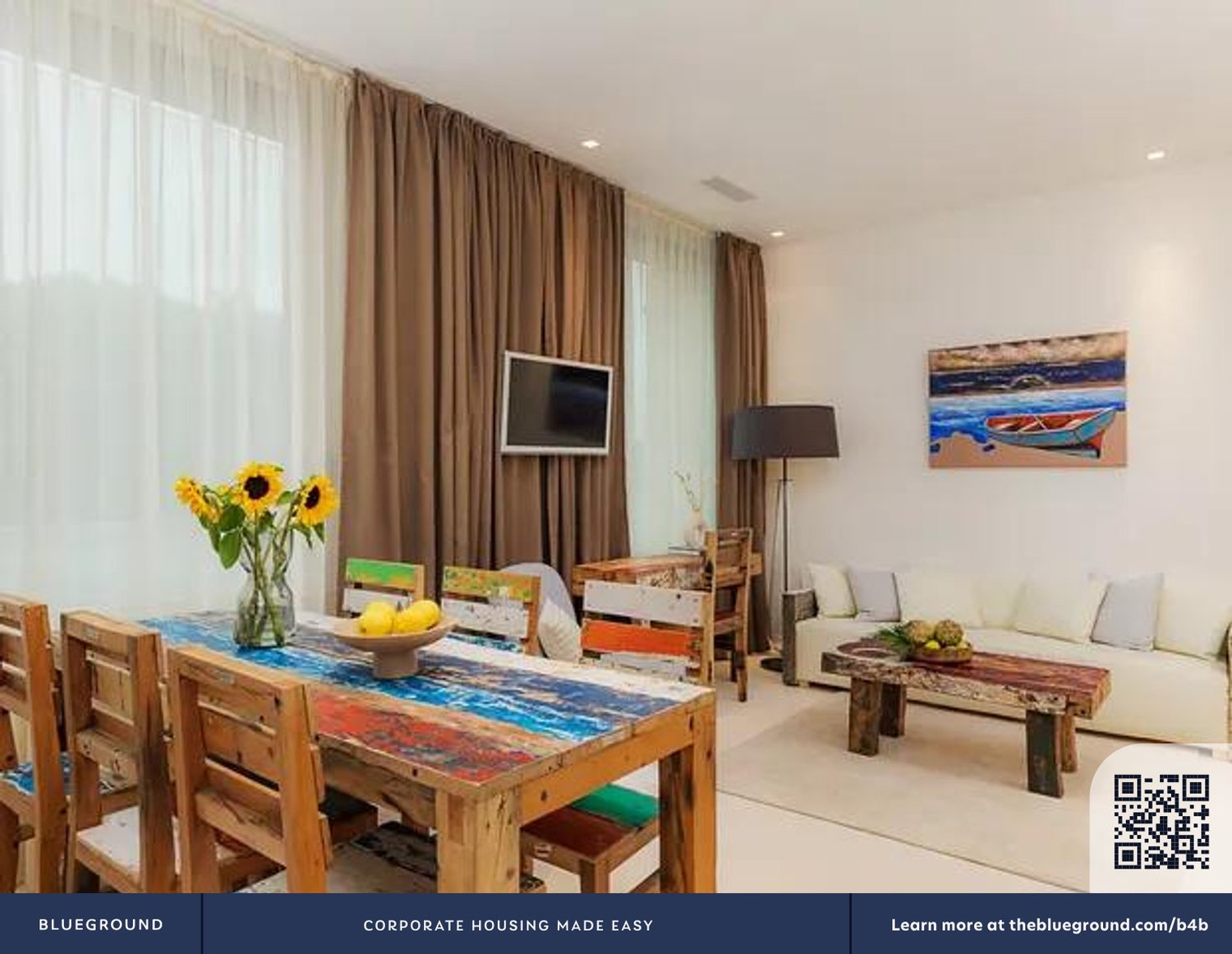 2 rooms furnished flat