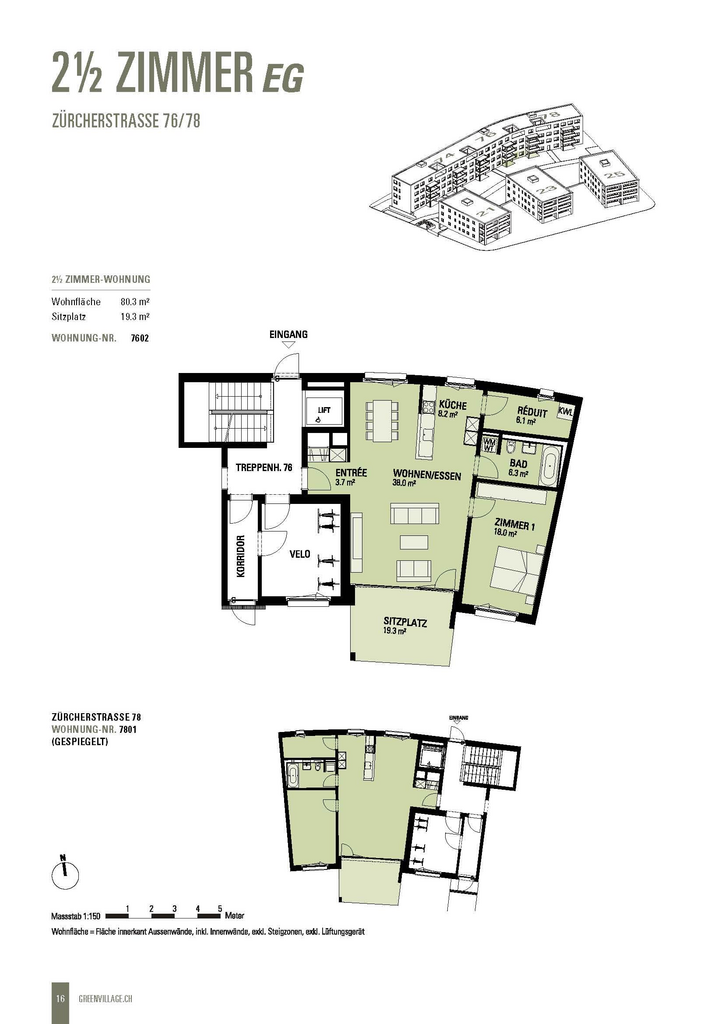 Appartamento di 2 ½ locali