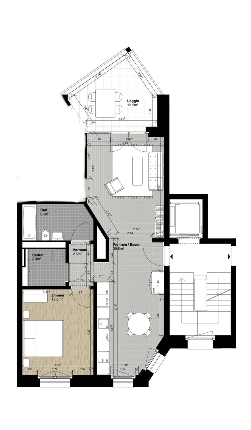 appartamento arredato di 2 ½ locali